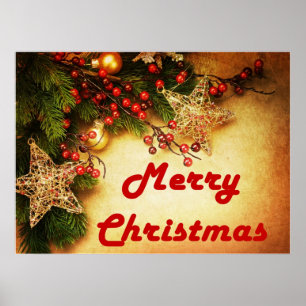 Póster Hermosa Feliz Navidad