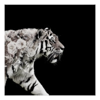 Hermosa foto de doble exposición de Rosas de tigre