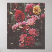 Hermosa foto de flores rosadas en otoño