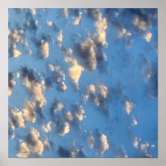 Póster Hermosa foto de nubes