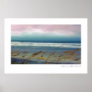 Póster Hermosa fotografía de playa y océano por srf