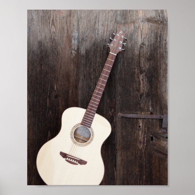 Póster Hermosa Guitarra Bass (Frente)