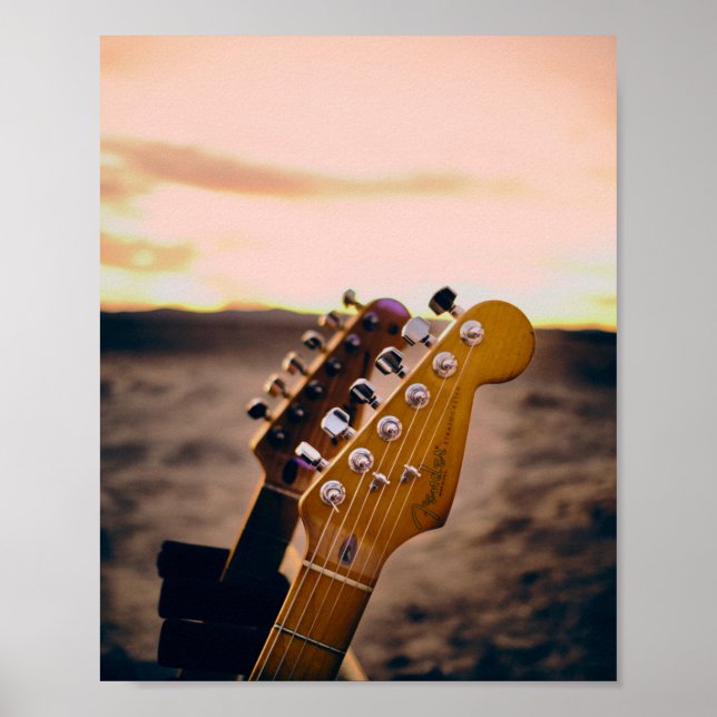 Póster Hermosa Guitarra Bass (Frente)