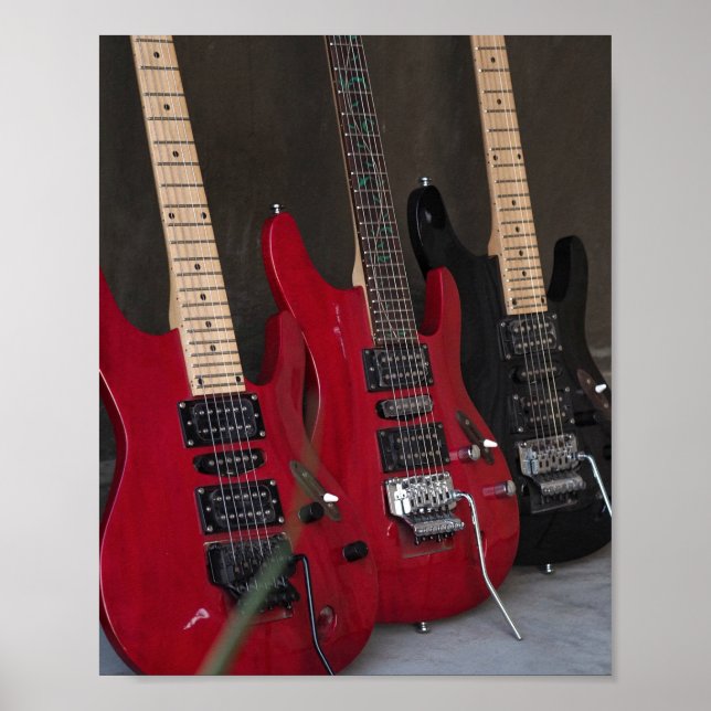 Póster Hermosa Guitarra Bass (Frente)