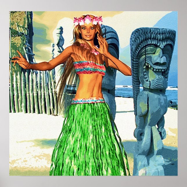 Póster Hermosa Hawaii (Frente)