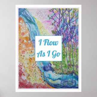 Póster Hermosa inspiración Zen Chakra Flujo de Energía Yo
