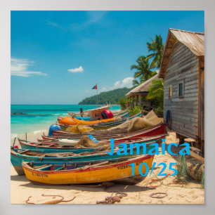 Póster Hermosa jamaica 10/25
