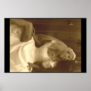 Póster Hermosa Lesbiana con vestimenta Boda 02