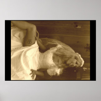 Póster Hermosa Lesbiana con vestimenta Boda 02