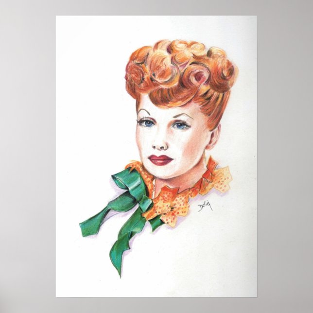Póster Hermosa Lucille Ball Lucy (Frente)
