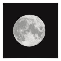 Hermosa luna llena en negro