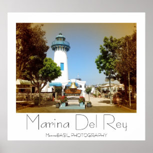 Póster ¡Hermosa Marina Del Rey Poster!