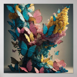 Póster Hermosa mariposa