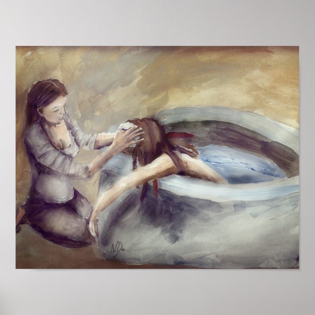 Póster Hermosa maternidad - Apoyo femenino (11 por 14) (Frente)