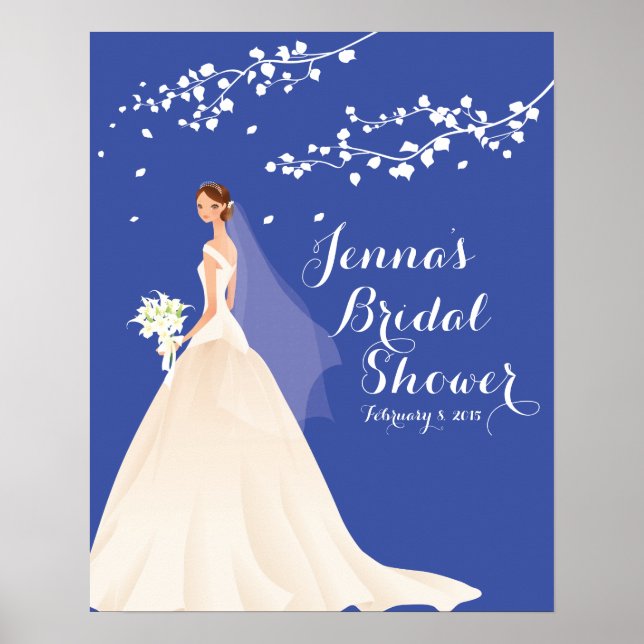 Póster Hermosa Moda Novia Bridal Shower Poster (Frente)