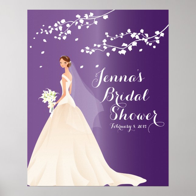 Póster Hermosa Moda Novia Bridal Shower Poster (Frente)