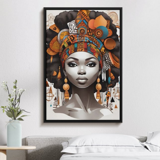 Póster Hermosa mujer africana con el traje tradicional (Subido por el creador)