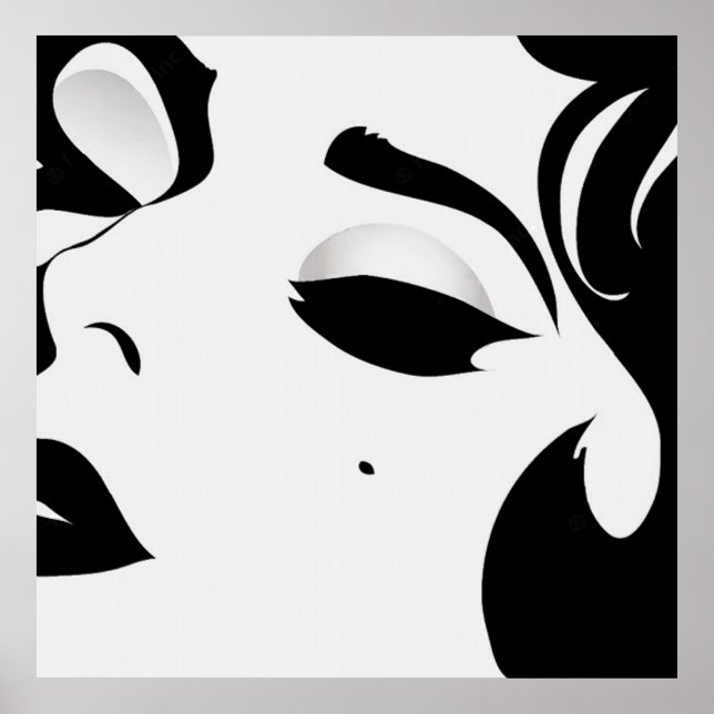 Póster Hermosa mujer Poster (Frente)