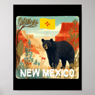 Póster Hermosa naturaleza de nuevo méxico con gráfico de