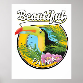 Póster Hermosa Palma, logotipo toscano