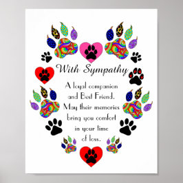 Póster Hermosa pérdida de un Poster de simpatía por gato 