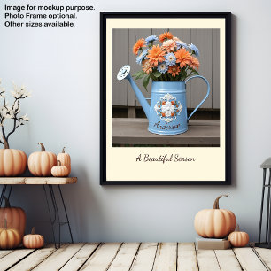 Póster Hermosa Personalizar de Acción de Gracias de Flora