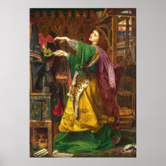 Póster Hermosa pintura de mujer