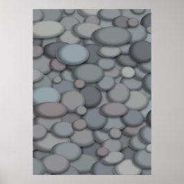 Póster Hermosa plantilla de Poster River Rock