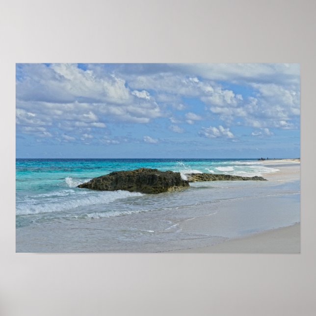 Póster Hermosa Playa en Great Guana Cay (Frente)