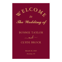 Hermosa Poster de presentación Boda de Borgoña