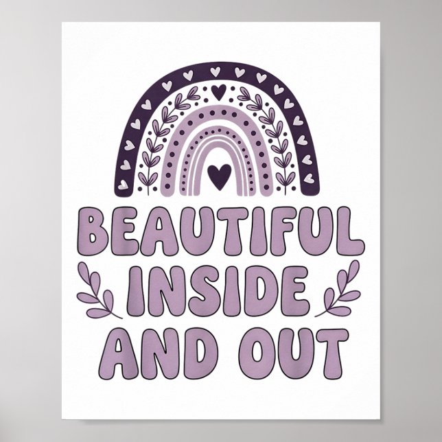 Póster Hermosa Sel De Lavanda Arcoiris Interior Y Exterio (Frente)