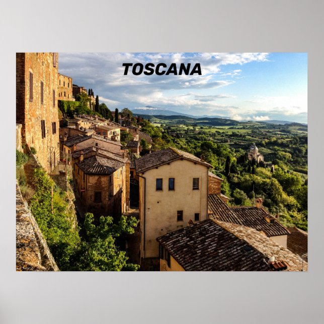 Póster Hermosa Toscana - Italia (Frente)