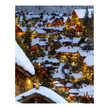 Hermosa villa de montaña antigua en Navidades