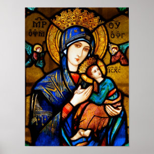 Póster Hermosa Virgen 18x24