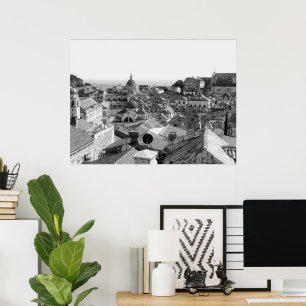 Póster Hermosa vista de Dubrovnik, Croacia