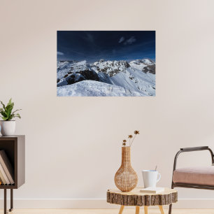 Póster Hermosa vista desde la montaña Viševnik, Eslovenia