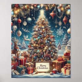 Póster Hermosa y encantadora Poster de Navidades: