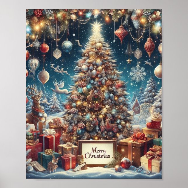 Póster Hermosa y encantadora Poster de Navidades: (Frente)