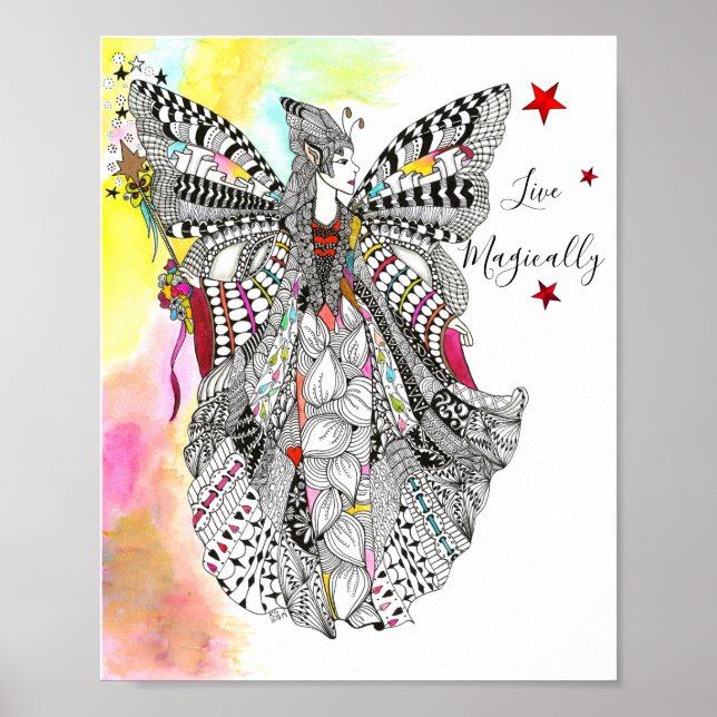 Póster Hermosa y mágica Reina Poster (Frente)