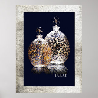 Póster Hermosas botellas Lalique Perfume