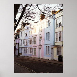 Póster Hermosas casas de pueblo