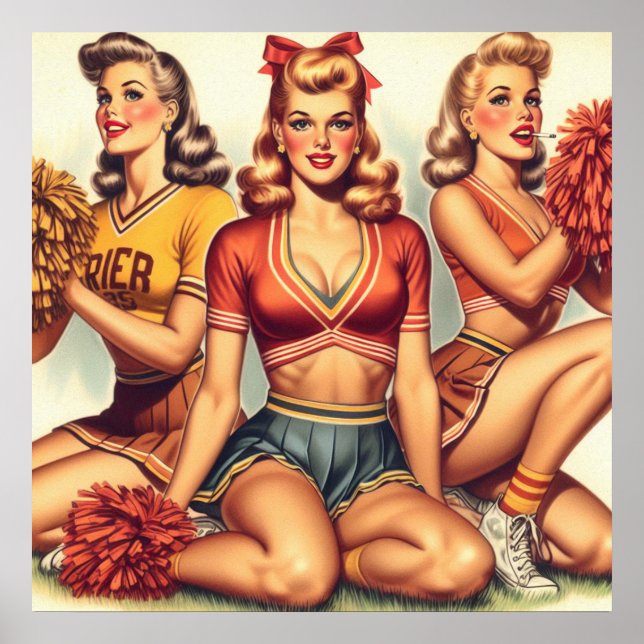 Póster Hermosas Hermanas Vintage (Frente)