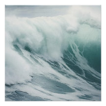 Hermosas olas de espuma