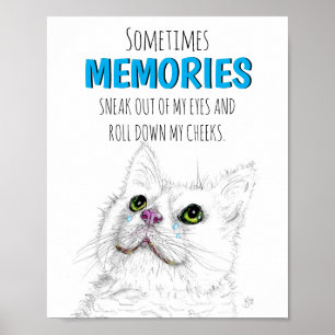 Póster Hermosas palabras Mascotas en memoria del Poster d