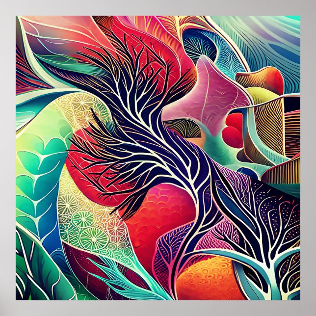 Póster Hermosas texturas (Frente)