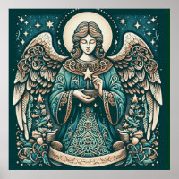 Hermoso Ángel Debajo de las estrellas