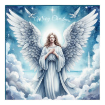 Hermoso Ángel del Guardián Blanco