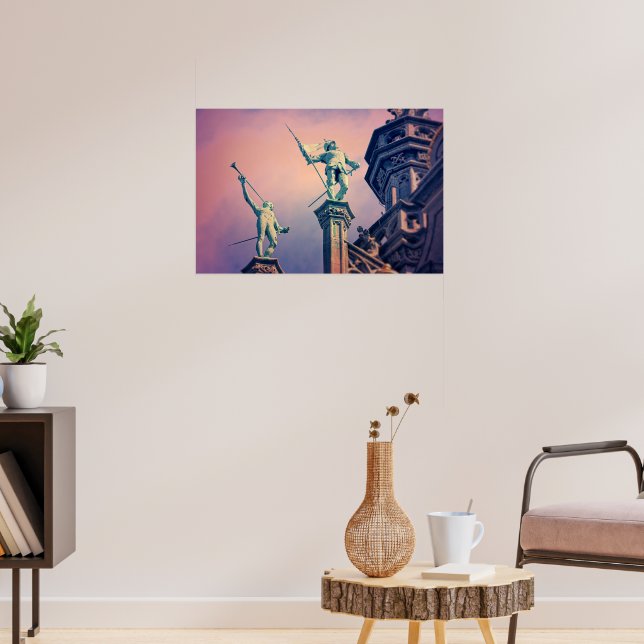 Póster Hermoso atardecer en Bruselas (Salón 3)