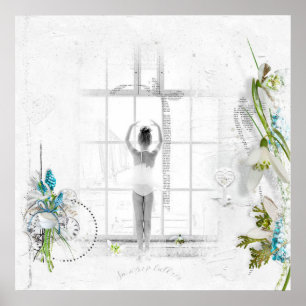 Póster Hermoso ballet victoriano Poster elegante