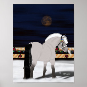 Póster Hermoso caballo noruego de fiordo